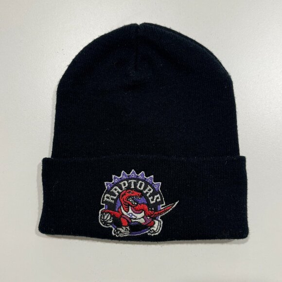 Reebok Other - Vintage Toronto Raptors Dino Logo Beanie by Reebok NBA Black Acrylic OSFA